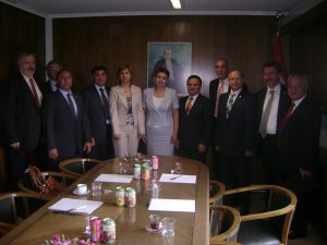 Moldova-Türkiye Parlamentolararası Dostluk Grubu Başkanı Raisa Apolschii ve beraberindeki heyet, Türkiye-Moldova