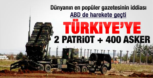 ABD de Türkiye'ye Patriot gönderecek