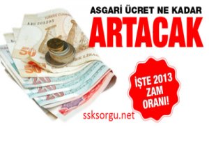 2013 Asgari Ücret Belirlendi