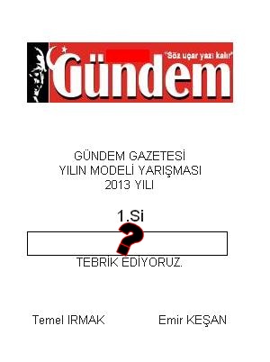 Gündem Gazetesi YILIN MODELİ