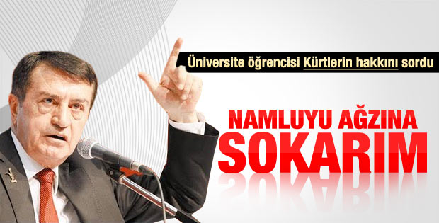 O namluyu ağzına sokarım
