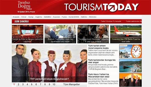 Turizm haberlerinde öncü Tourismtoday