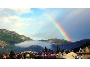 Marmaris'te Gökkuşağı ilgi yarattı