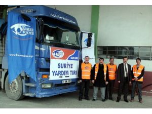 Suriye'ye 45,5 ton gıda malzemesi