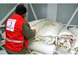 Kızılay'ın çadır stoku 90 bini buldu