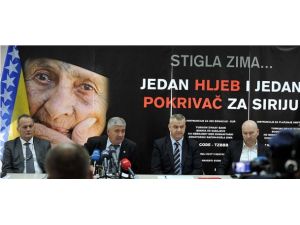 Bosna'da Suriye'ye yardım cuması