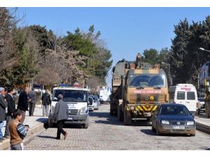 Suriye sınırına askeri araç sevkiyatı