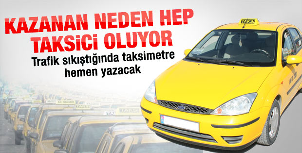 Taksimetre trafikte zamlı yazacak