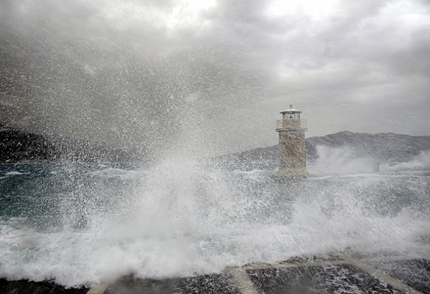 Marmaris'te Fırtına uyarısı yapıldı