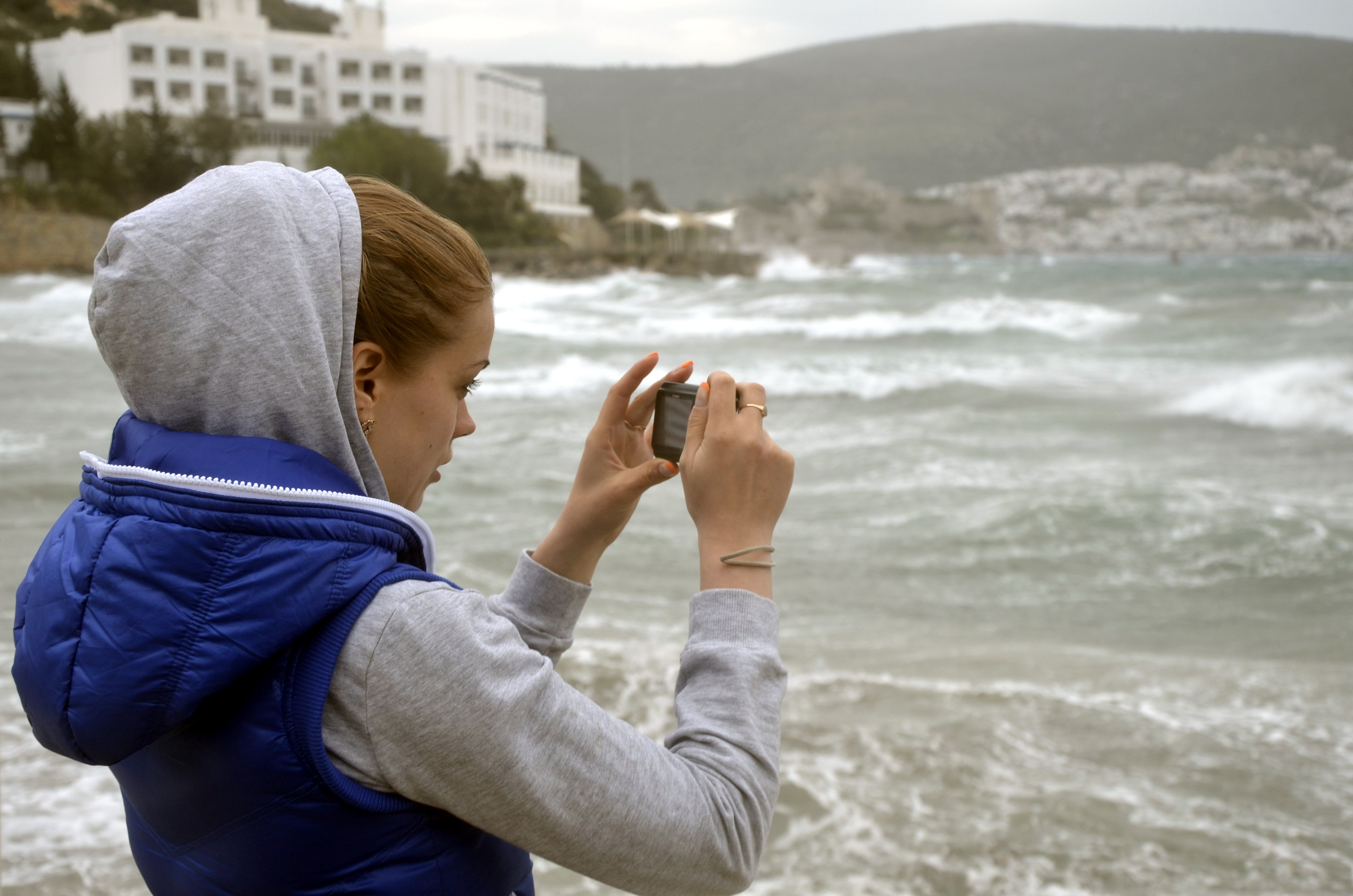 Bodrum'daki kuvvetli fırtına