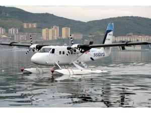 Gazeteciler deneme uçuşuna katıldı