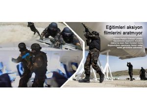 Eğitimleri aksiyon filmlerini aratmıyor