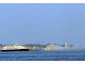 Tur teknesinde yangın