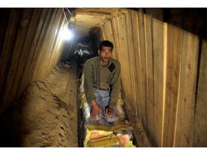 Gazze'de tüneller sanayi bölgesi işlevi görüyor