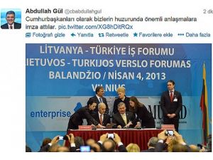 Letonya ve Litvanya gezileri Twitter'da