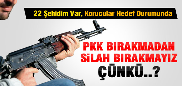 PKK Bırakmadan Silah Bırakmayız