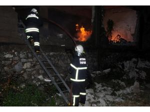 Aydın'da fabrika yangını