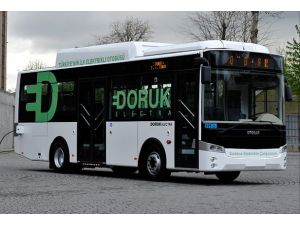 Elektrikli otobüs hizmet vermeye hazırlanıyor.