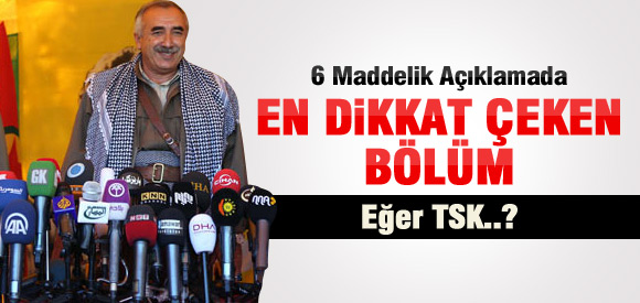 PKK'nın AÇıklamasında Dikkat Çeken Açıklama