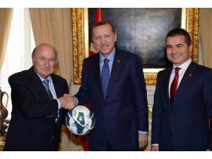 Başbakan Erdoğan  Blatter'i kabul etti
