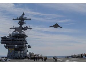 ABD savaş gemisinden insansız uçak kaldırdı