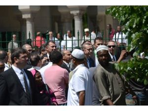 Erdoğan Cuma namazını Washington İslamic Center'de kıldı