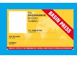 Yeni basın kartları gelecek hafta dağıtılacak
