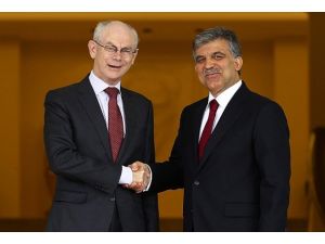 Gül Rompuy ile bir araya geldi