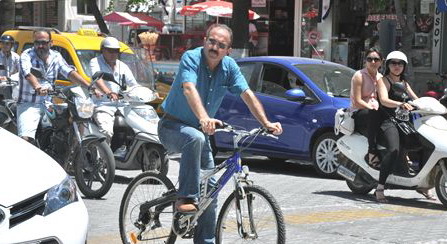 Fethiye'de "Gaza değil, pedala bas" etkinliği düzenlendi