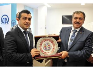 Eroğlu'ndan AA Balkanlar Bölge Müdürlüğü'ne ziyaret