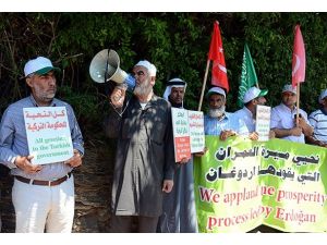 İsrail'de Başbakan Erdoğan'a destek gösterisi