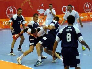 Erkekler hentbolda üçüncü gün maçları tamamlandı