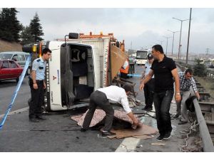 TEM'de kaza: 1 ölü, 10 yaralı