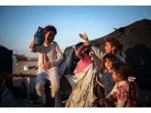 İsrail ablukasında "çadırda" yaşam