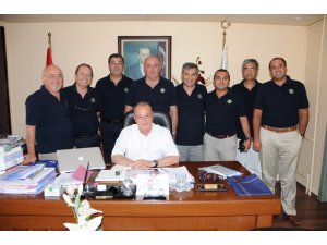 Marmaris Lions Kulübü Yeni Yönetimi Başkan Ünlü'yü Ziyaret Etti