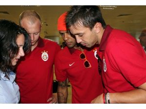 Galatasaray, Malaga maçı için İzmir'e geldi