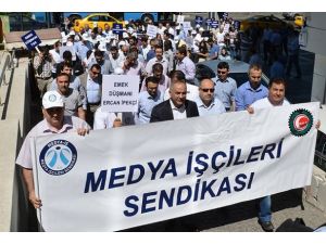 TGS'ye toplu iş sözleşmesi protestosu