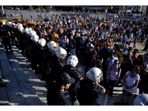 Taksimde eylemcilere polis müdahalesi