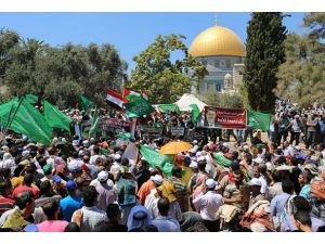 Filistinlilerden Mursi ile dayanışma eylemi