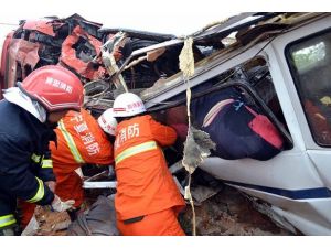 Çin'de trafik kazası