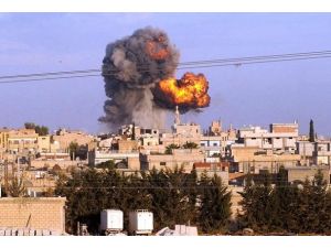 İdlib savaş uçakları tarafından bombalanıyor