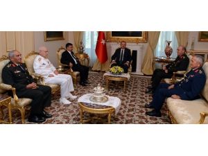 Emekli olacak komutanlardan Erdoğan'a veda ziyareti