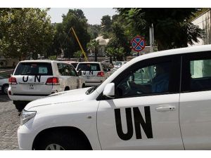 BM konvoyuna keskin nişancılar ateş açtı