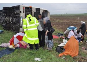 Kırşehir'de otobüs devrildi: 48 yaralı
