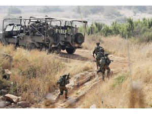 İsrail ordusundan Suriye sınırında tatbikat