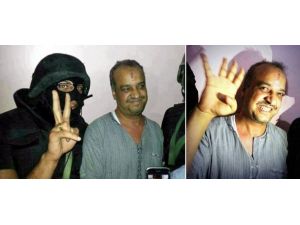 Polisin "zafer" işaretine "Rabia" işaretiyle yanıt verdi