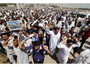 Irak'ta Suriye'ye müdahale protestosu