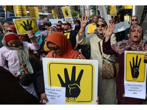 Mısır'daki katliam New York’ta protesto edildi