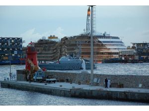 Costa Concordia gemisi doğrultuldu