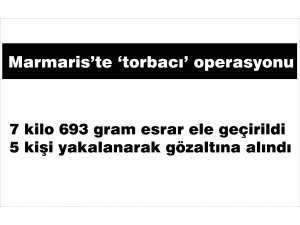 7 kilo 693 gram esrar ele geçirildi